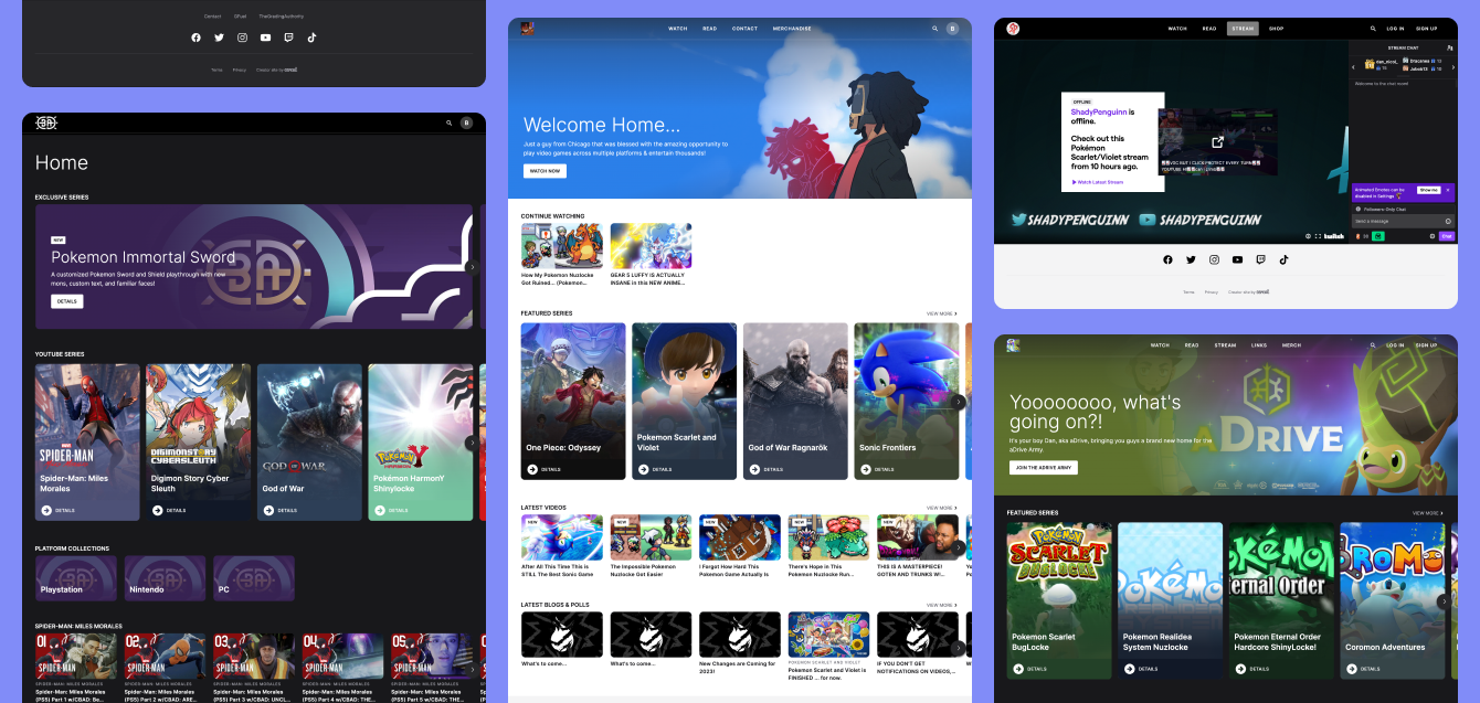 Examples of Cereal Hub Templates